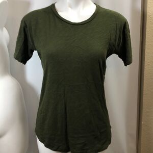 Madewell army green short sleeve T-shirt